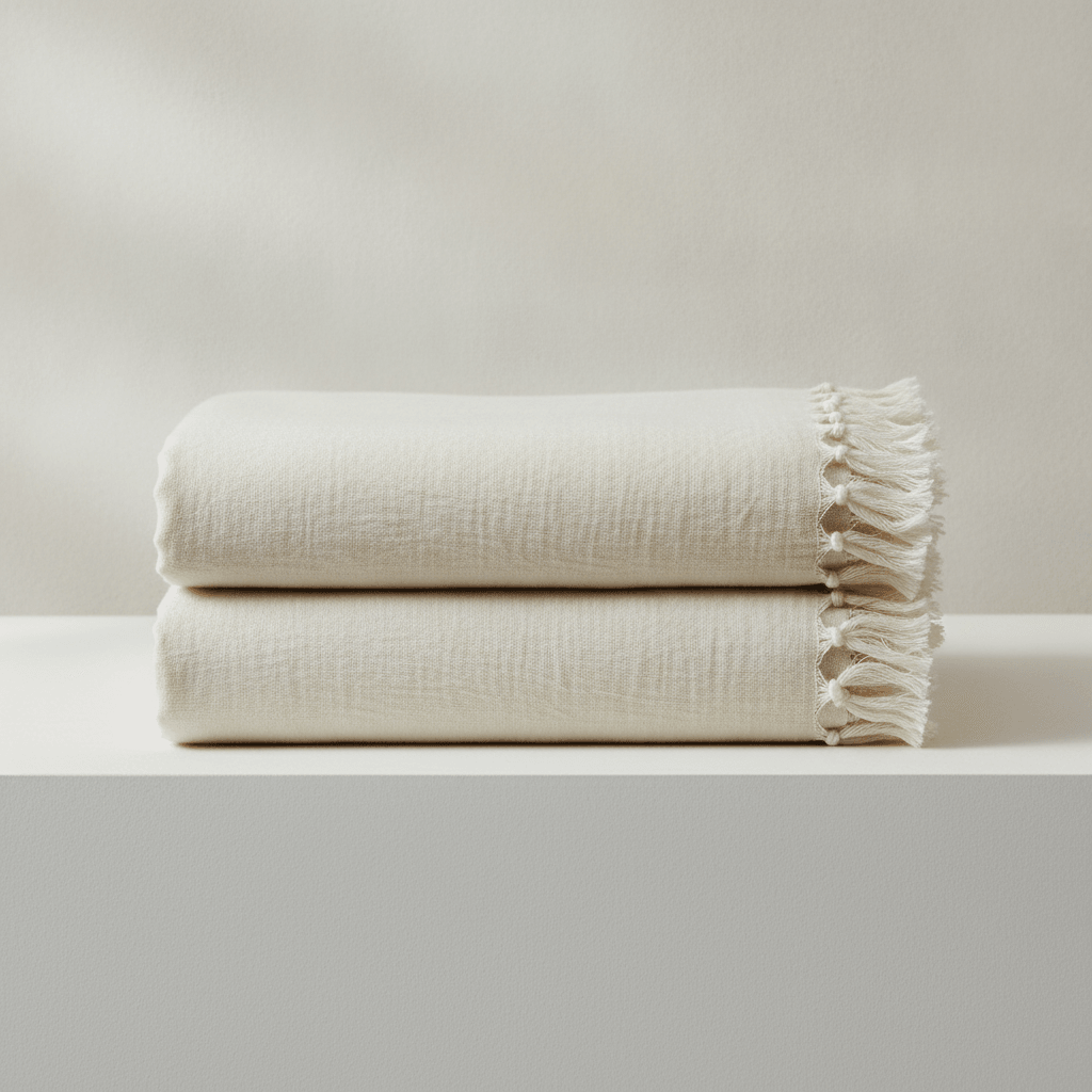 Slub-weave throw